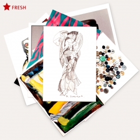 Postkartenset. arty. 10 Postkarten. DI..