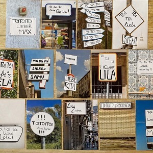 Notizblock. Schilder.