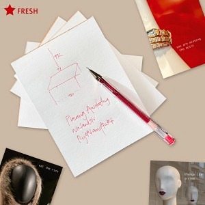 Notizblock. EAT THE RICH.